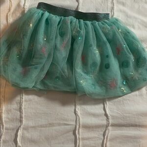 Cat & Jack Mint Tulle Skirt with Glitter Details